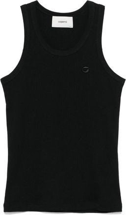 Coperni Zwarte Mouwloze Ronde Hals Top - Dames - Tops zonder mouwen - Zwart - M - Tops