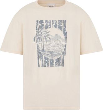 Isabel Marant Isabel Marant, T-Shirts, male, Beige, Size: XL Honore T-Shirt