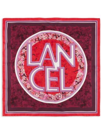 Lancel Roxanne flowers-print silk scarf - women - Silk - One Size - Red