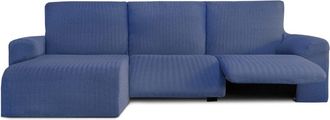Eysa Funda de sofá chaise relax izquierda b/c azul 250 - 360 cm