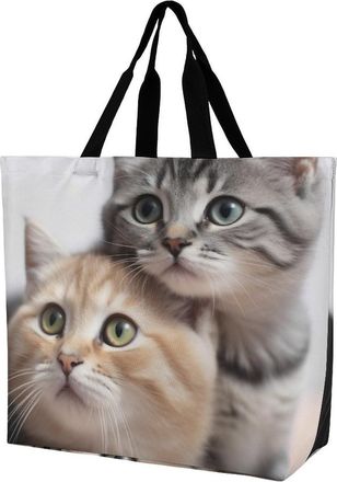 Generic Cats Tote Bag Waterproof Carry Bag Handle Tote Bags For Travel Beach Ladies