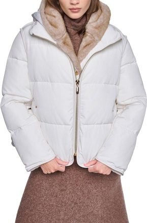 Halston Heritage Hooded Puffer Coat