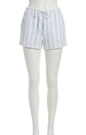 Z Supply Daylight Striped Airy Gauze Short In Sea Salt