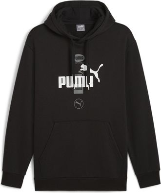 Puma POWER GRAPHIC HOODIE FL, mit auff&auml;lligen Grafiken, mit K&auml;ngurutasche, mit Fleecefutter