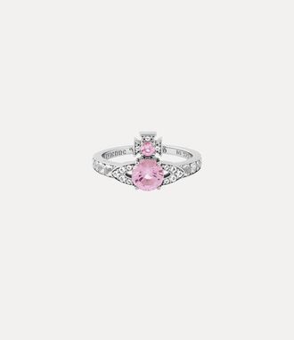 Vivienne Westwood Ismene Ring Platinum-white-pink-cz Platinum-white-pink-cz Unisex