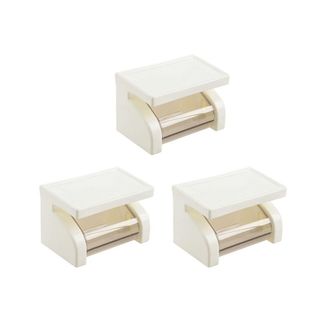 OEM Soporte Para 3 Rollos De Papel Higi&eacute;nico - Soporte Impermeable Para Rollos De Papel Higi&eacute;nico Con Estante Para Ba&ntilde;o