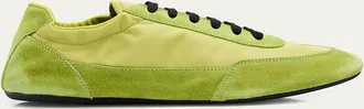 Prada Collapse Low-Top Suede Sneakers