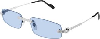 Cartier Premi&egrave;re Zonnebril - unisex - Zonnebrillen - Grijs - 57 MM - Nylon - Accessoires