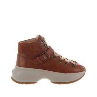 Hogan Womens Maxi I Active Ankles Boots In Brown