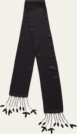 Toteme Guipure Lace Tuxedo Scarf