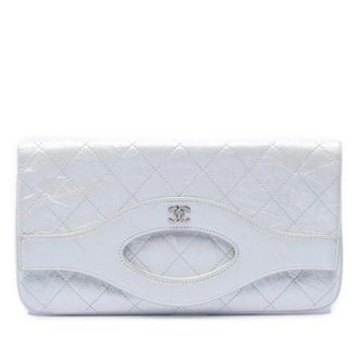 Chanel Pre-owned 31 Clutch - Dames - Pre-owned - Wit - Maat: ONE Size Leer