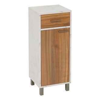 5five Simply Smart Come Mueble Bajo De 1 Puerta Y 2 Niveles Efecto Madera Y M&aacute;rmol - 5five