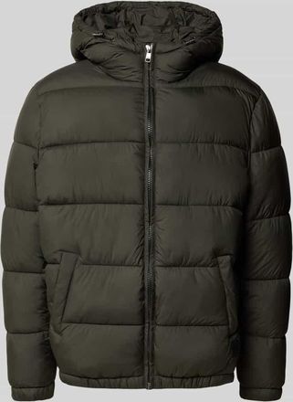 Mc Neal Steppjacke mit Kapuze und Eingrifftaschen in Oliv, Größe XXXL