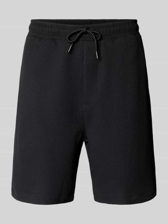 Review Shorts in Plissee-Optik mit elastischem Bund in Black, Gr&ouml;&szlig;e XXL