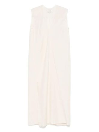 STUDIO NICHOLSON Lise Snow maxi dress - women - Cotton/Polyamide - 6 - Neutrals
