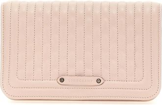 Longchamp Gewatteerde Kettingportemonnee in Amazon Stijl - Dames - Schoudertassen - Roze - ONE Size - Tassen