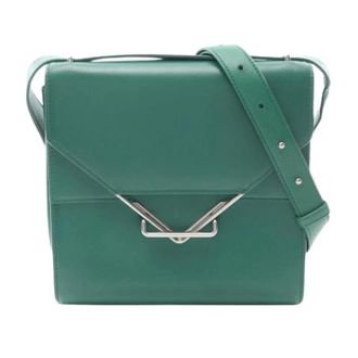 Bottega Veneta Pre-owned Vintage Schoudertas - Dames - Pre-owned - Groen - Maat: ONE Size Leer