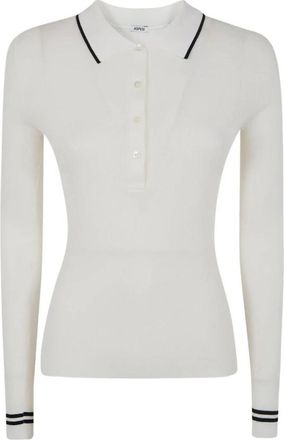 Aspesi Jas Witte - Dames - V-hals truien - Wit - S - Truien & Vesten