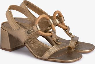 Pedro Garcia Slingback heel in metallic leather | Ulina | Spring Summer 26 | PEDRO GARCIA