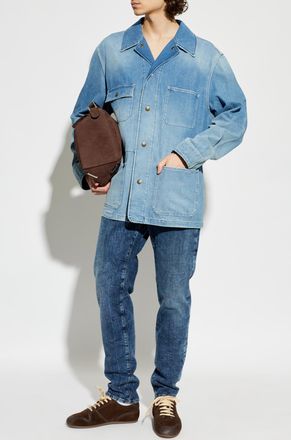 Dolce & Gabbana Denim Jacket With vintage Effect, Mens, Blue