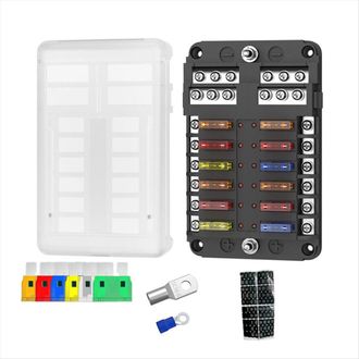 OEM Adecuado Para Nuevas Cajas De Fusibles De 12 V&iacute;as Para Autom&oacute;viles, Aplicable A Equipos De Instalaci&oacute;n Y Adaptaci&oacute;n De Seguridad Para Autom&oacute;viles Y Ba