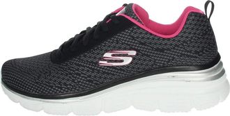 Skechers Womens Fashion Fit-bold Boundaries Trainers, Black Black Hot Pink Bkhp, 5.5 UK