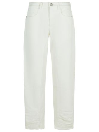 Jil Sander White Cotton Jeans