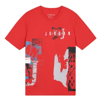 Nike Jordan Air Jordan Sport DNA SS20 Printed Short Sleeve TEE Men Red CJ6224-657