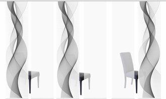 Home Wohnideen Schiebegardine »OPALIA 6ER SET« Paneelwagen 6 Stk. tlg. HxB: 245x60