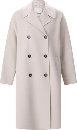 Max Mara Jassen, Dames, Beige, XL, Wol, Single-Breasted Coats