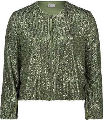 Vera Mont Dames, Blouses & Shirts, Groen, Maat: 2XL Poliester