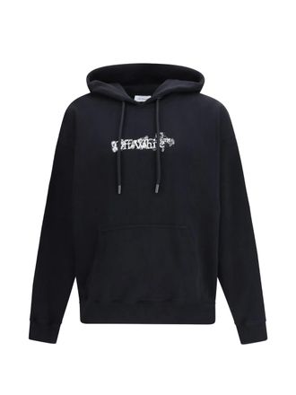 Off-white Black Heraldic Treshold Arrows Cotton Hoodie