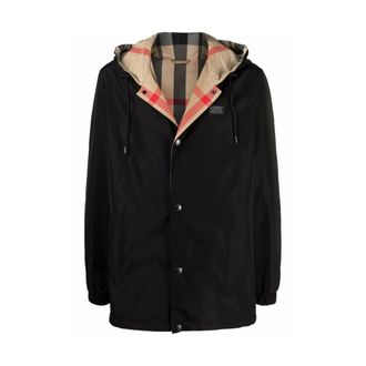Burberry Light Jackets, male, Black, Size: S Outerwear Burberry