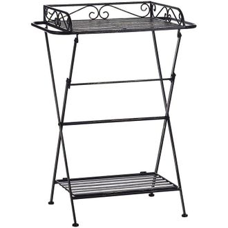 Beliani Side Table ANCUD Metal Black