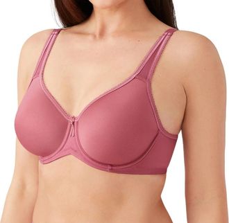 Wacoal Basic Beauty Spacer Underwire T-Shirt Fashion Bra In Rose Wine