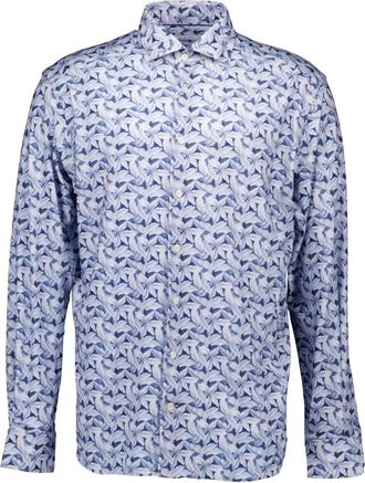 Eton Casual Overhemd - Heren - Casual Overhemden - Blauw - 4XL - Katoen - Overhemden