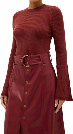 Marie Oliver Carrey Top In Rust