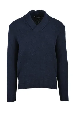 KANGRA V-Neck Sweater Navy Blue