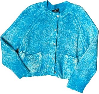 Avant Toi Topazio Cardigan - Dames - Vesten - Blauw - S - Katoen - Truien & Vesten