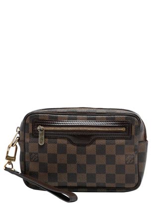 Louis Vuitton 2008 Damier Ebene Pochette Billets Macao clutch - Bruin