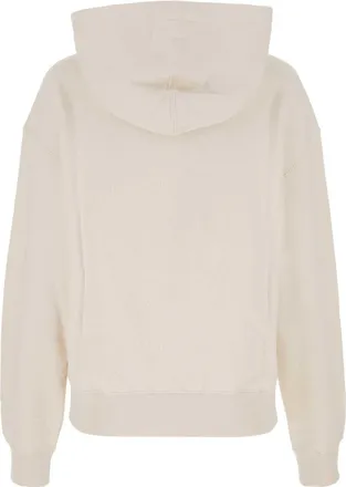 Jil Sander Womens Cotton Oversize Sweatshirt Beige Sweater