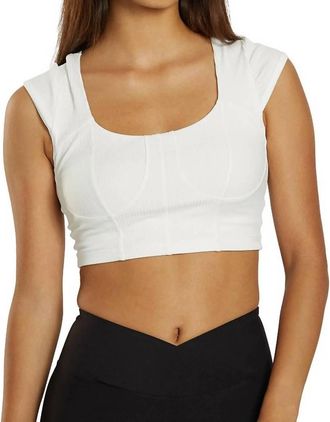 YEAR OF OURS Larisa Crop Tee In White