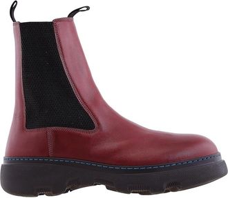 Burberry Creeper Leather Chelsea Boots, Brand Size 40 ( US Size 7 )