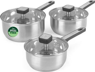 Salter Juego De Sartenes Salter Bw14627 Expert De 3 Piezas (16/18/20 Cm)