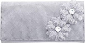 Nina Giselle Embellished Clutch in Silver at Nordstrom