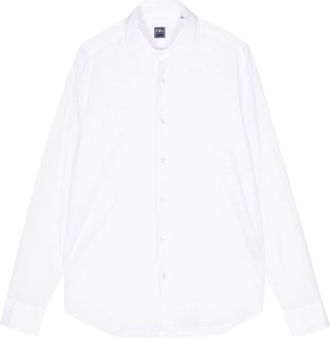 Fedeli Sean voile shirt - men - Elastane/Cotton - 39 - White