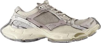 Balenciaga Beige Stoffen Sneakers met Topveters - Dames - Sneakers - Beige - 38 EU - Schoenen