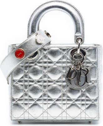 Dior Pre-owned Dior Small Metallic Lambskin Cannage My ABC Lady Ladies KNO8EBK6PMCSUBXO