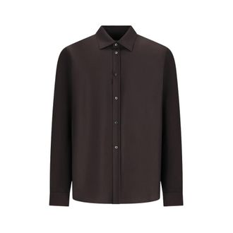 Jil Sander Camicia 240 - - Shirts - Uomo - Marrone - 2XL