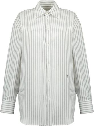 Saint Laurent Mujer, Blusas y Camisas, Blanco, Talla: M